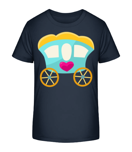 Princess Carriage - Kinder Bio T-Shirt Stanley Stella - Marine - Vorne