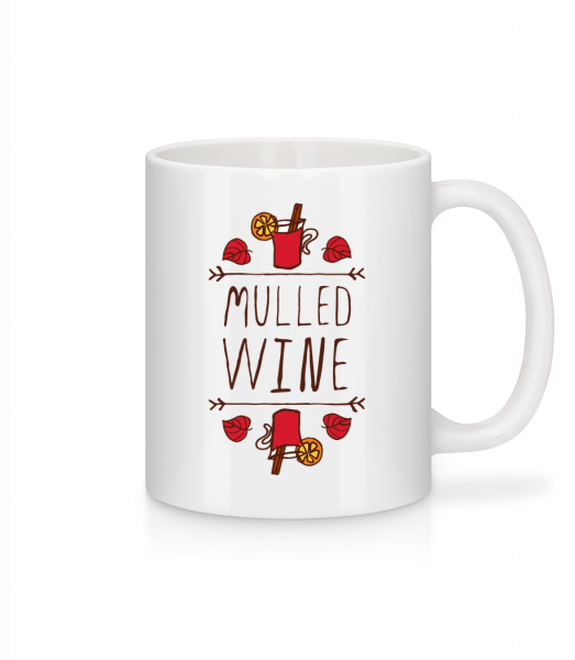 Mulled Wine Sign - Tasse - Weiß - Vorn