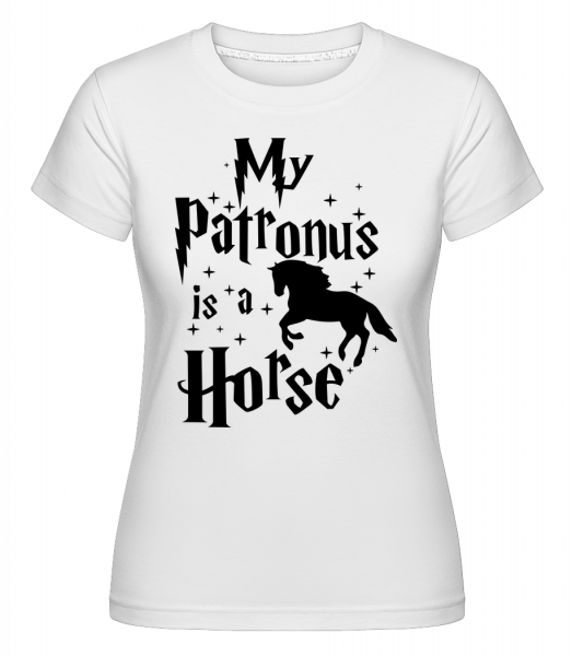 My Patronus Is A Horse - Shirtinator Frauen T-Shirt - Weiß - Vorn