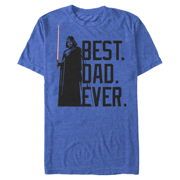 Star Wars - Darth Vader Bestest Dad - Vatertag - Männer T-Shirt - Royalblau meliert - Vorne