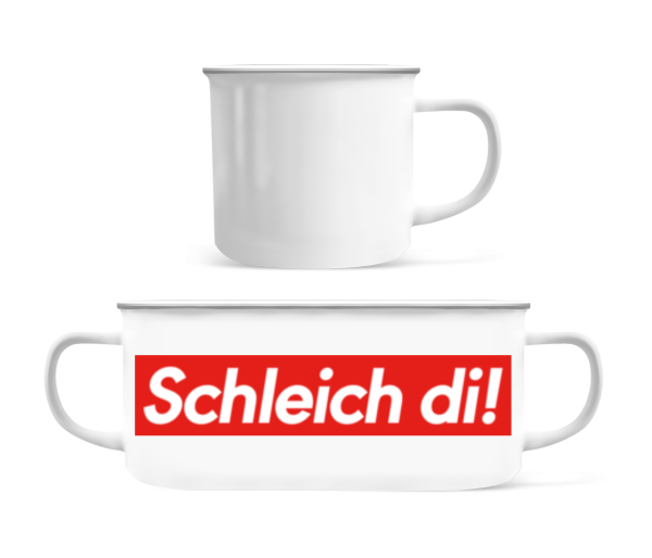 Schleich Di! - Emaille-Tasse - Weiß - Vorne