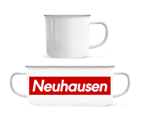 Neuhausen - Emaille-Tasse - Weiß - Vorne