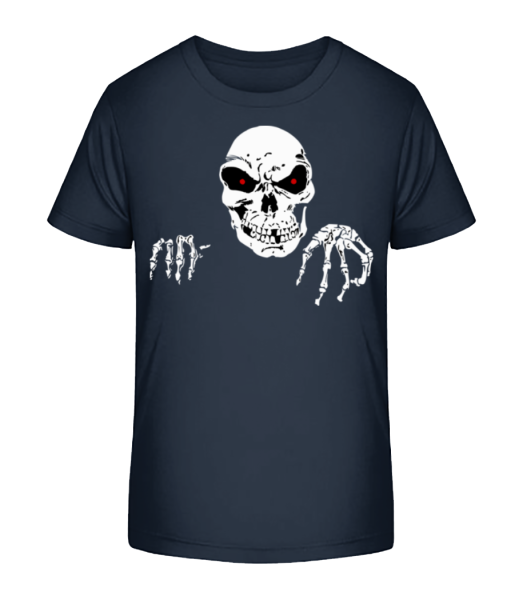 Gruseliger Tod - Kinder Bio T-Shirt Stanley Stella - Marine - Vorne