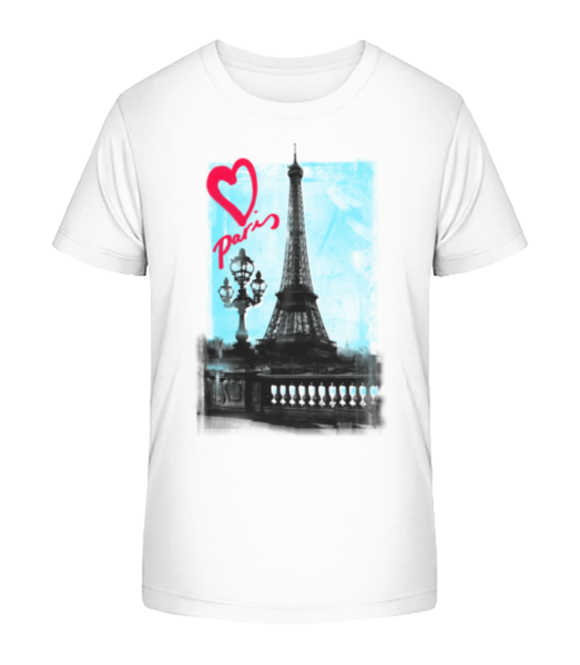 Paris Liebe - Kinder Bio T-Shirt Stanley Stella - Weiß - Vorne