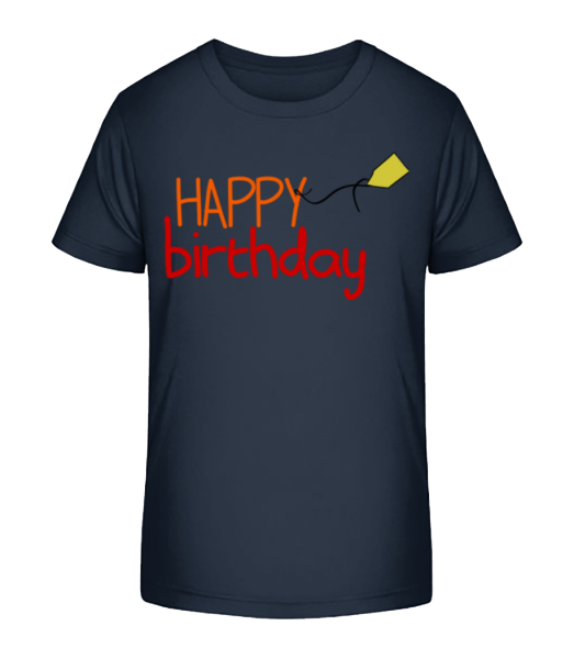 Happy Birthday - Kinder Bio T-Shirt Stanley Stella - Marine - Vorne