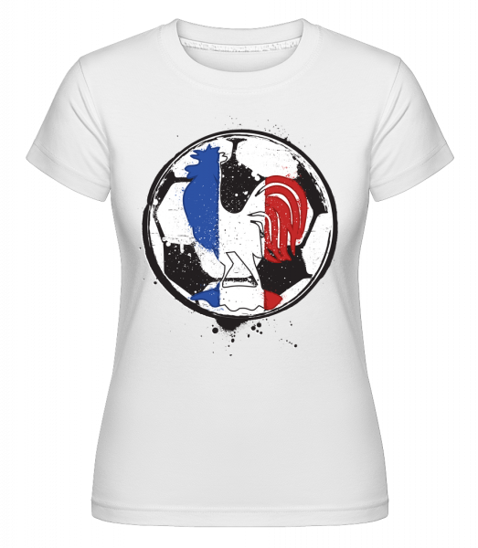 Fußball Frankreich - Shirtinator Frauen T-Shirt - Weiß - Vorn