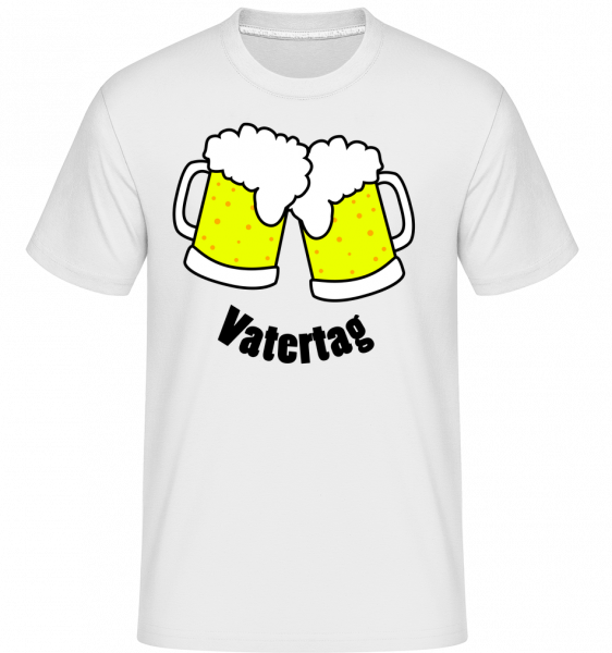 Vatertag Bier - Shirtinator Männer T-Shirt - Weiß - Vorn