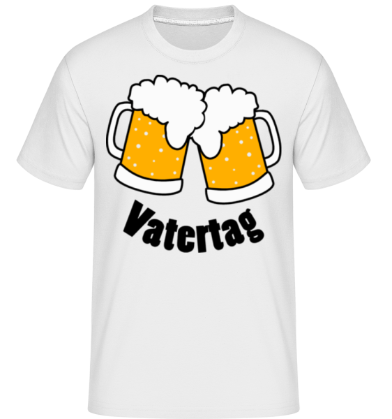 Vatertag Bier - Shirtinator Männer T-Shirt - Weiß - Vorne