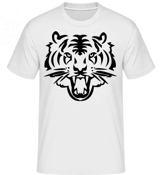 Tigerkopf - Shirtinator Männer T-Shirt - Weiß - Vorn