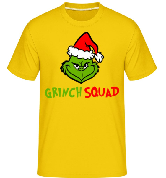 Grinch Squad - Shirtinator Männer T-Shirt - Goldgelb - Vorne