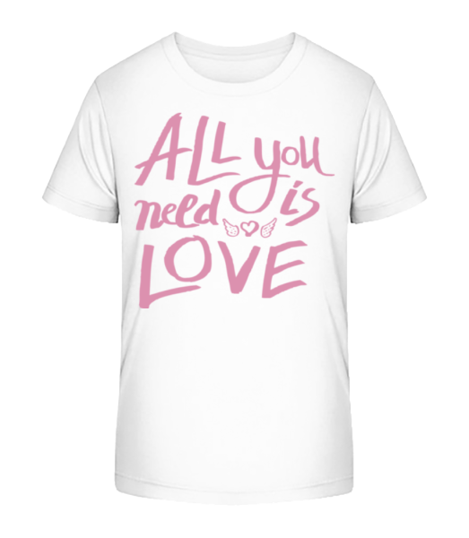 All You Need Is Love - Kinder Bio T-Shirt Stanley Stella - Weiß - Vorne
