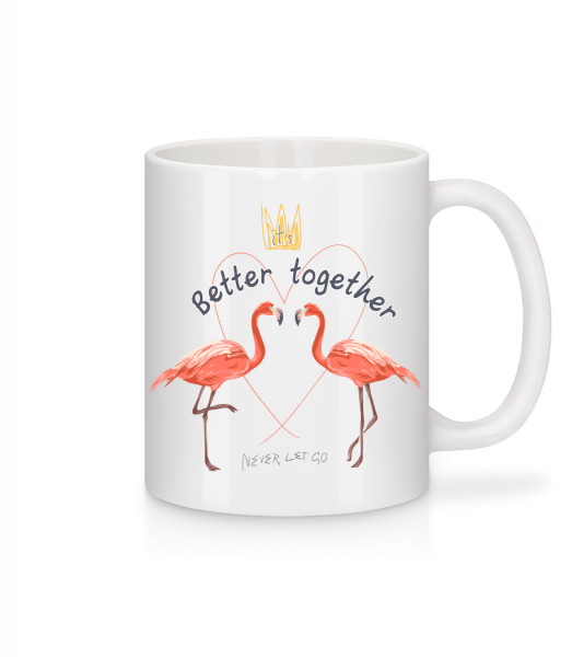 Better Together Flamingos - Tasse - Weiß - Vorn
