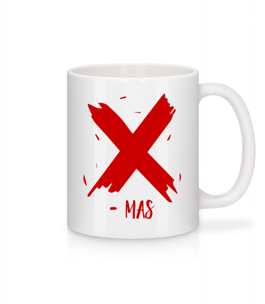 X - MAS - Tasse - Weiß - Vorn