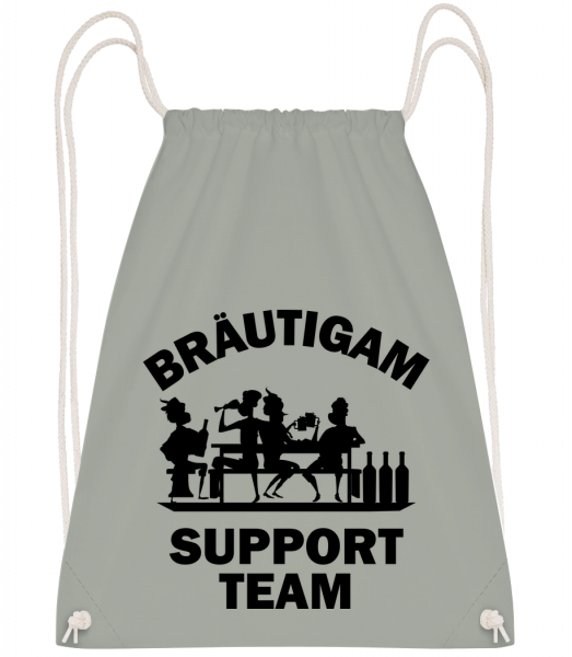 Bräutigam Support Team - Turnbeutel - Anthrazit - Vorn