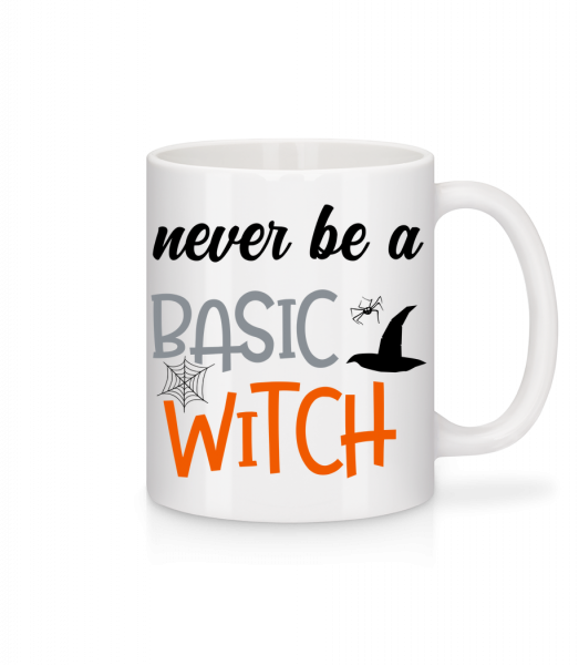 Never Be A Basic Witch - Tasse - Weiß - Vorn