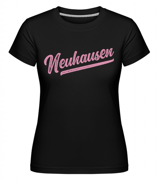 Neuhausen Swoosh - Shirtinator Frauen T-Shirt - Schwarz - Vorn
