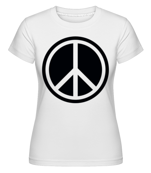 Peace Symbol - Shirtinator Frauen T-Shirt - Weiß - Vorne