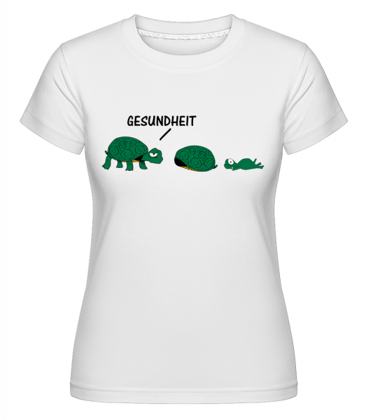 Gesundheit Schildkröte - Shirtinator Frauen T-Shirt - Weiß - Vorn