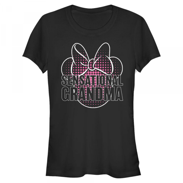 Disney Classics - Micky Maus - Minnie Mouse Sensational Grandma - Frauen T-Shirt - Schwarz - Vorne