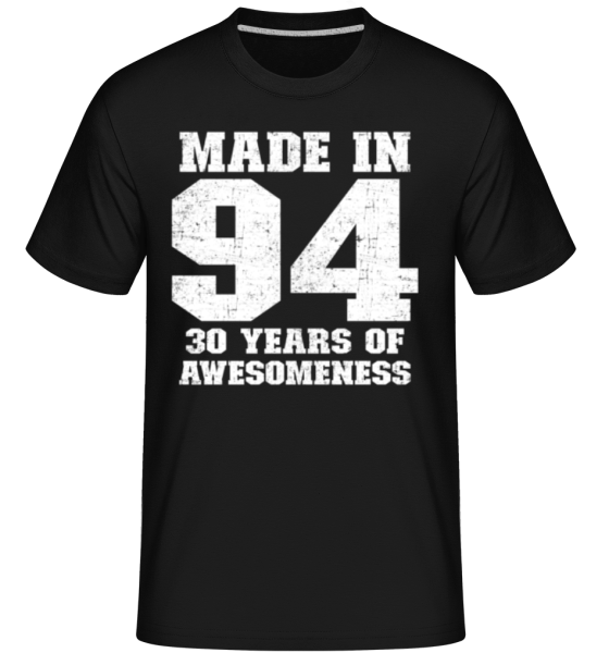 30 Years Of Awesomeness - Shirtinator Männer T-Shirt - Schwarz - Vorne