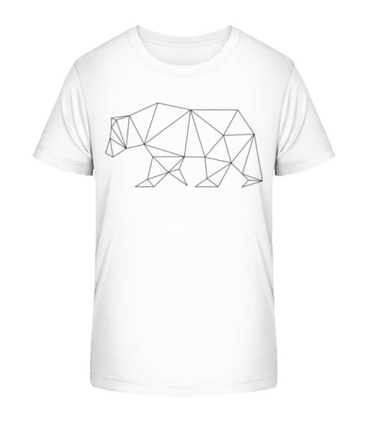 Polygon Bär - Kinder Bio T-Shirt Stanley Stella - Weiß - Vorne