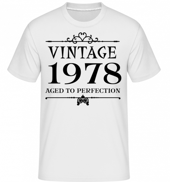 Vintage 1978 Perfection - Shirtinator Männer T-Shirt - Weiß - Vorn