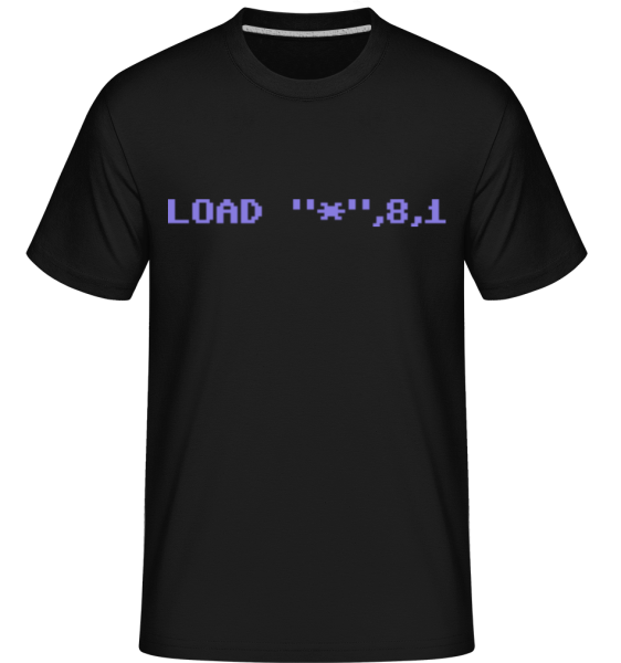 Load 8 1 C64 - Shirtinator Männer T-Shirt - Schwarz - Vorne