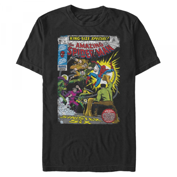Marvel - Spider-Man - Spider-Man Sinister 6 Comic - Männer T-Shirt - Schwarz - Vorne