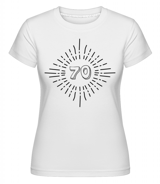 70er Geburtstag - Shirtinator Frauen T-Shirt - Weiß - Vorn