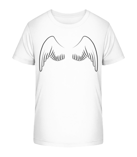 Engel Flügel - Kinder Bio T-Shirt Stanley Stella - Weiß - Vorne