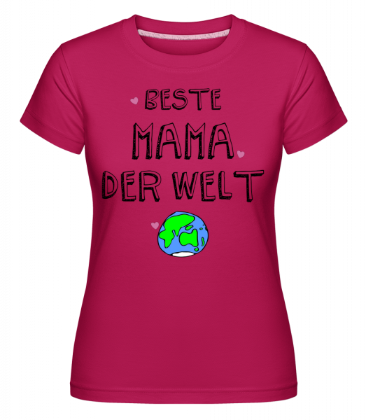 Beste Mama Der Welt - Shirtinator Frauen T-Shirt - Magenta - Vorn
