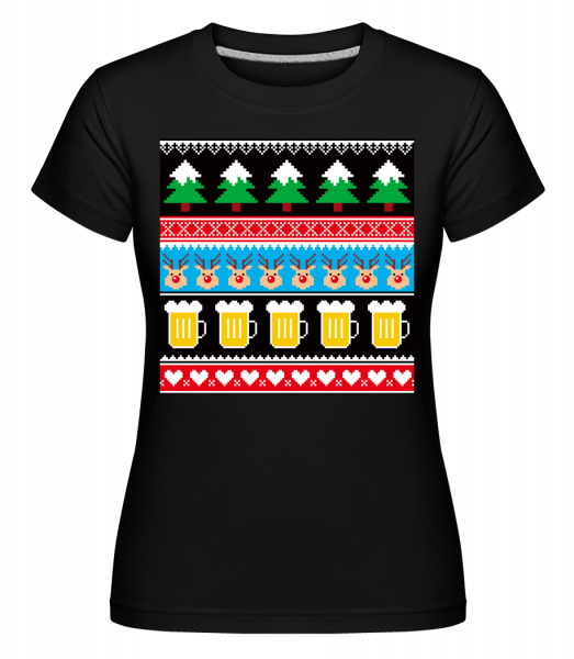 Ugly Christmas Symbols - Shirtinator Frauen T-Shirt - Schwarz - Vorn