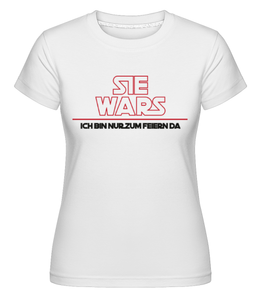 Sie Wars - Shirtinator Frauen T-Shirt - Weiß - Vorne