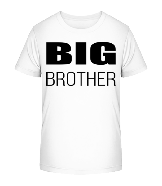 Big Brother - Kinder Bio T-Shirt Stanley Stella - Weiß - Vorne