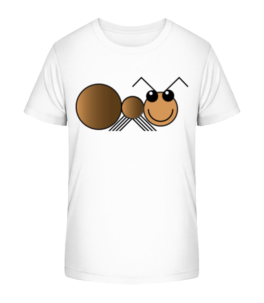 Ameise Comic - Kinder Bio T-Shirt Stanley Stella - Weiß - Vorne