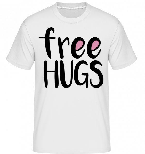 Free Hugs - Shirtinator Männer T-Shirt - Weiß - Vorn