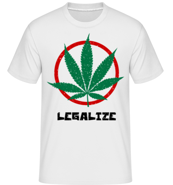 Cannabis Legalize Logo - Shirtinator Männer T-Shirt - Weiß - Vorne