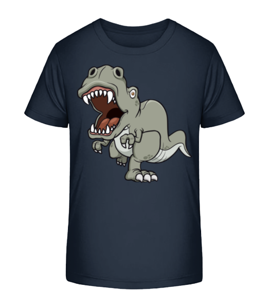 Dinosaur Comic Grey - Kinder Bio T-Shirt Stanley Stella - Marine - Vorne