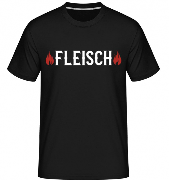 Fleisch - Shirtinator Männer T-Shirt - Schwarz - Vorne
