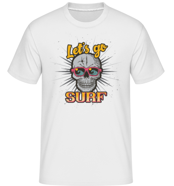 Let´s Go Surf - Shirtinator Männer T-Shirt - Weiß - Vorne