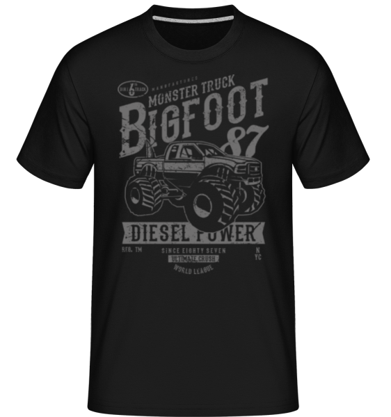 Big Foot - Shirtinator Männer T-Shirt - Schwarz - Vorne