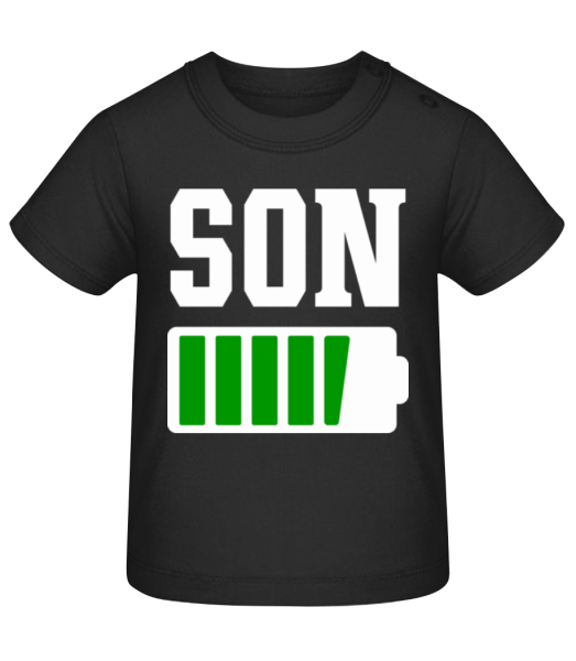 Son - Baby T-Shirt - Schwarz - Vorne