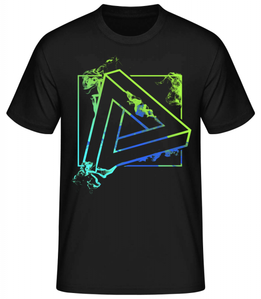 Unmögliches Dreieck - Basic T-Shirt - Schwarz - Vorn