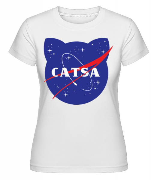 Catsa - Shirtinator Frauen T-Shirt - Weiß - Vorne