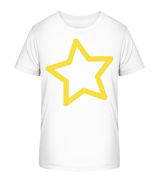 Stern - Kinder Bio T-Shirt Stanley Stella - Weiß - Vorne