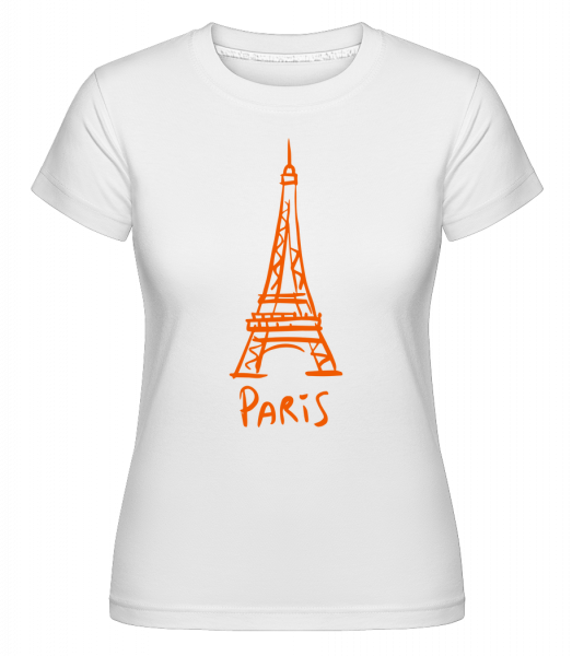 Paris Zeichen - Shirtinator Frauen T-Shirt - Weiß - Vorn