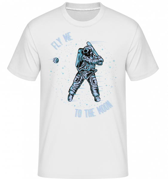 Fly Me To The Moon - Shirtinator Männer T-Shirt - Weiß - Vorn