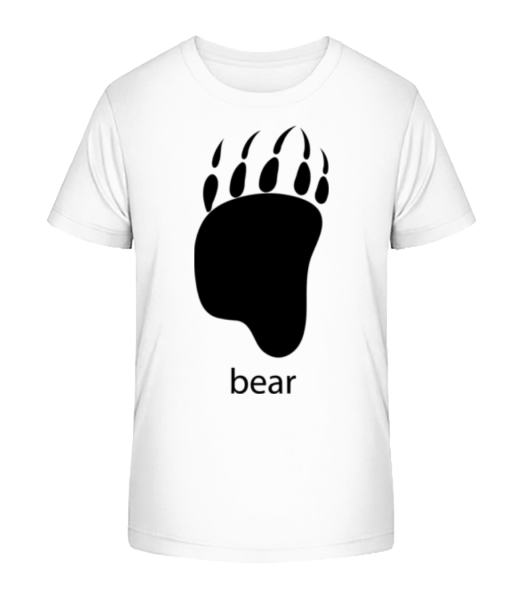Bear Paw - Kinder Bio T-Shirt Stanley Stella - Weiß - Vorne