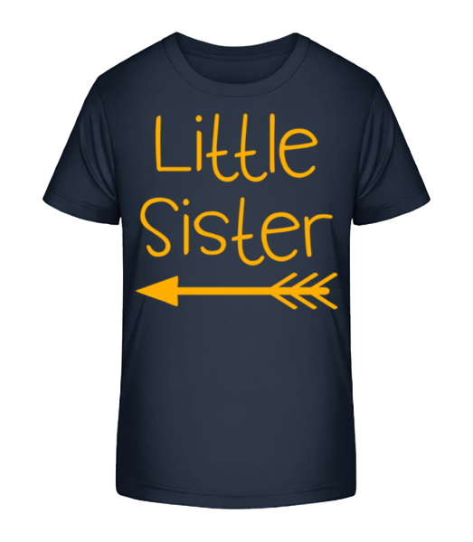 Little Sister - Kinder Bio T-Shirt Stanley Stella - Marine - Vorne