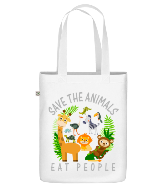 Save The Animals - Bio Tasche - Weiß - Vorne